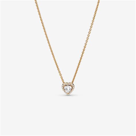 pandora halskette gold|pandora high heart necklace.